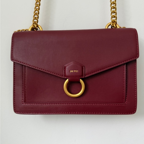 JW PEI Handbags - JW PEI Burgundy Crossbody Envelope Bag